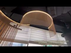 ডোরওয়ে রেস্তোরাঁর ডেমোর জন্য আর্কিটেকচারাল মেটাল মেশ কার্টেন স্ক্রীন দেখুন