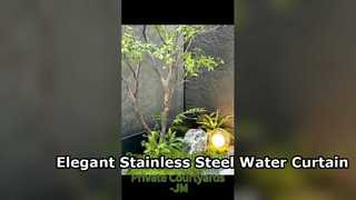 আধুনিক ল্যান্ডস্কেপের জন্য বিলাসবহুল স্টেইনলেস স্টীল জলের পর্দা