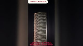 সর্পিল আলংকারিক ধাতু জাল বাঁকা কাস্টম স্টেইনলেস স্টীল পার্টিশন পর্দা