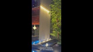 আলো সহ অন্দর অ্যাপ্লিকেশন জল পর্দা