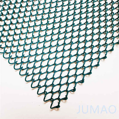 40 ফুট নমনীয় তারের ধাতব জাল পর্দা মুখোমুখি ঘাস সবুজ