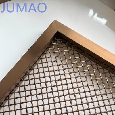 অ্যালুমিনিয়াম সজ্জিত তারের জাল প্যানেলগুলি বিল্ডিং ফ্যাসেডগুলির জন্য অনন্য নিদর্শনগুলির বৈশিষ্ট্যযুক্ত