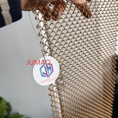 সর্পিল আলংকারিক ধাতু জাল ইনডোর স্থাপত্য জাল বোনা জাল মেটাল