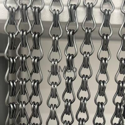 অ্যালুমিনিয়াম চেইন পর্দা ধাতু চেইন লিঙ্ক পর্দা তাপমাত্রা প্রতিরোধী বিয়োগ 40 সেলসিয়াস থেকে 200 সেলসিয়াস স্থান উপযুক্ত ডিজাইন