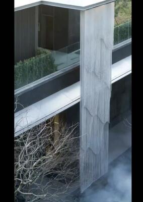 Custom Size Stainless Steel 304 Water Mesh Curtain with Uniform Water Flow for High-End Landscapes